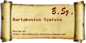 Bartakovics Szalvia névjegykártya